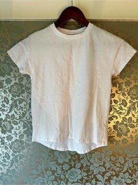 tag Kids White Short Sleeve Tee - Classic Crewneck Size 8